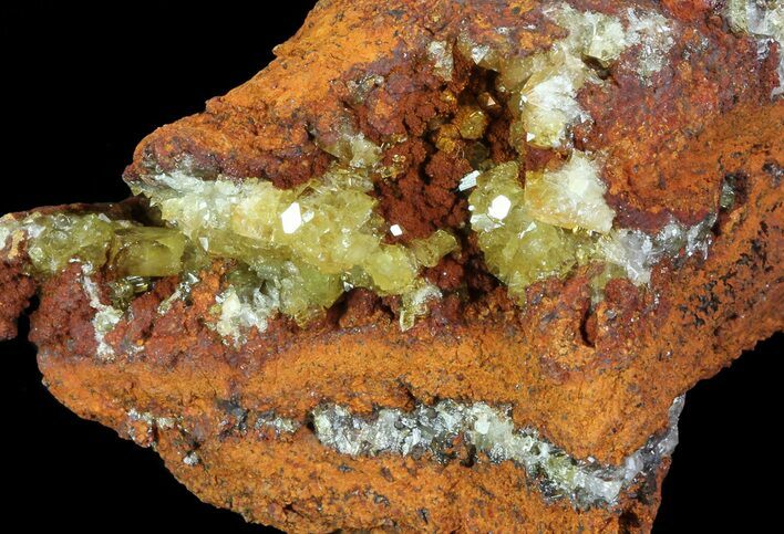 Gemmy, Yellow-Green Adamite Crystals - Durango, Mexico #65297